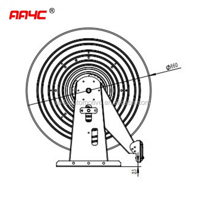 AA4Cの空気管のグリース オイルのステンレス鋼のホースの巻き枠10M 15M 20Mの管の巻き枠